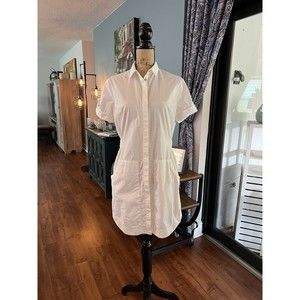 Allsaints Women's Shirt dress short sleeves 6 white